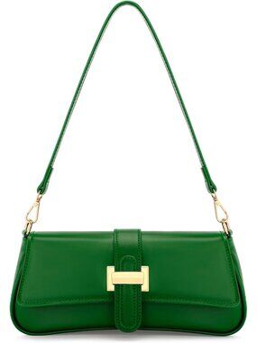 〽️Women's Green Blue Small Hobo Vegan Leather Retro Zipper Clutch Crossbody Bags